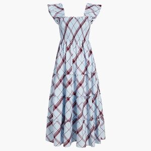 Hill House womens home ellie nap plaid Maxi Dress size large
